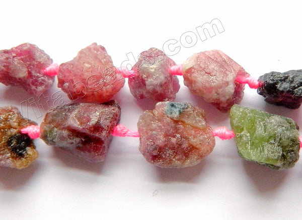 Rough Tourmaline Natural AA  -  Rough Nugget w/ Knots  16"