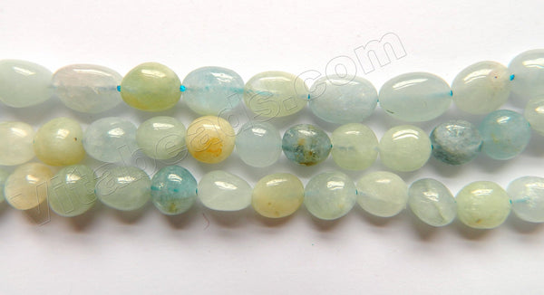 Multi Aquamarine Natural A  -  Small Tumble  16"