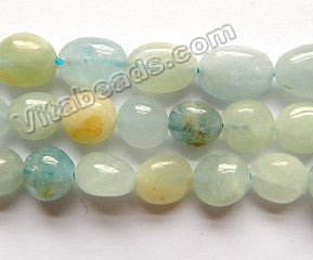 Multi Aquamarine Natural A  -  Small Tumble  16"