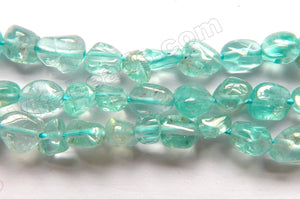 Light Apatite Natural AA  -  Small Tumbles  16"