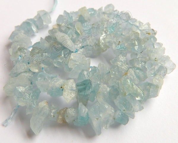 Rough Aquamarine Natural   -  Rough Nugget Chips  16"