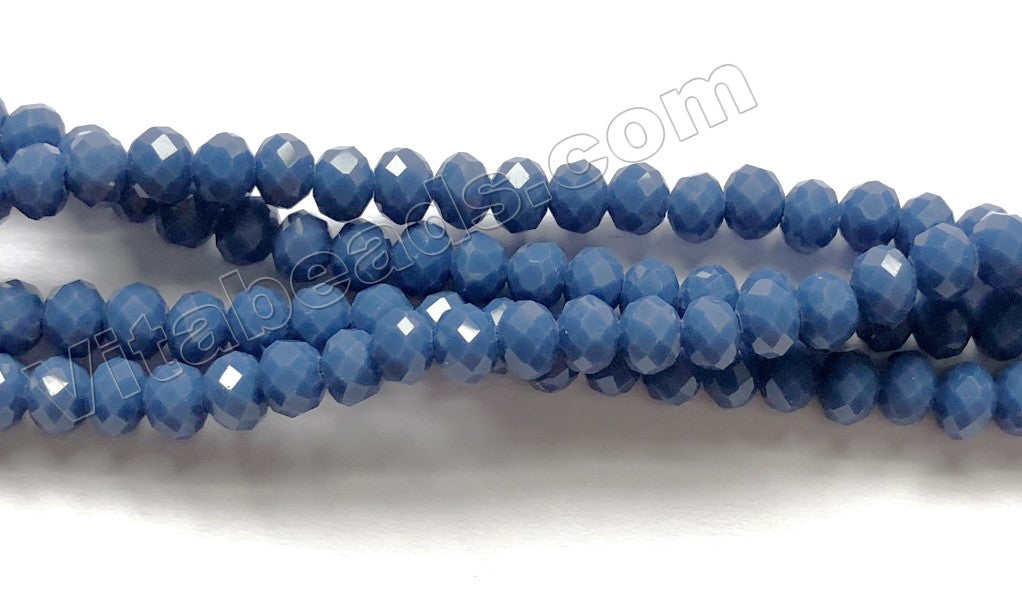 Iolite Blue Quartz  -  Small Faceted Rondel  16"