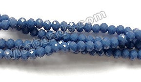 Iolite Blue Quartz  -  Small Faceted Rondel  16"