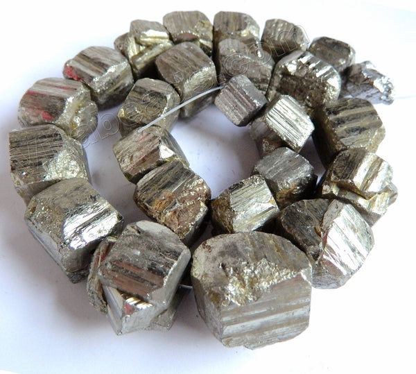 Pyrite AA Rough  -  Irregular Cube Nuggets  16"