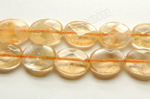Citrine Natural A  -  Faceted Oval  16"