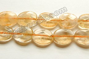 Citrine Natural A  -  Faceted Oval  16"