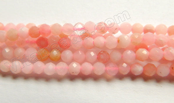 Pink Opal Natural AA  -  Small Faceted Round  15.5"