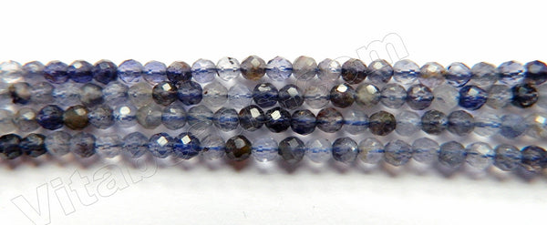 Iolite Natural Mixed  -  Small Faceted Round  15"