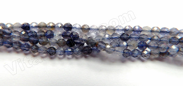 Iolite Natural Mixed  -  Small Faceted Round  15"