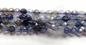 Iolite Natural Mixed  -  Small Faceted Round  15"