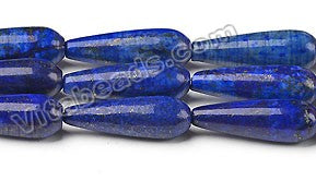 Lapis Lazuli A  -  Smooth Long Drops Horizontally Drilled 16"