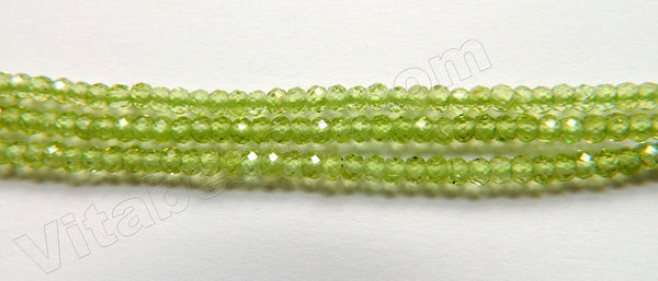 Peridot Natural AAA  -  Small Faceted Rondel  16"