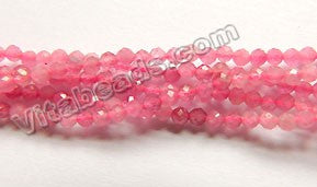 Pink Tourmaline Natural AA  -  Small Faceted Round  15"