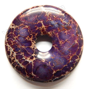 Smooth Pendant - Donut Purple Impression Jasper