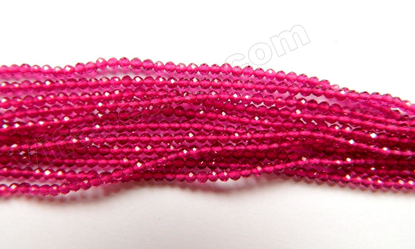 Ruby Crystal A  -  Small Faceted Round  15"