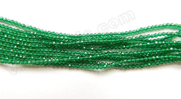 Emerald Crystal A  -  Small Faceted Round  15"