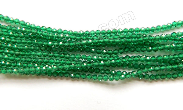 Emerald Crystal A  -  Small Faceted Round  15"