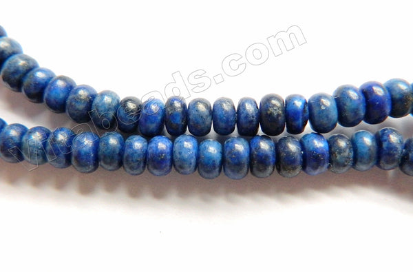 Lapis Lazuli A  -  Smooth Rondels  16"