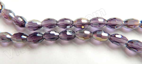   Coated Amethyst Crystal  -  Small Faceted Rice  11"