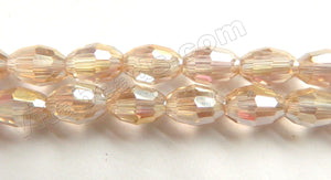    Coated Champ. Crystal  -  Small Faceted Rice  11"