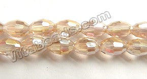    Coated Champ. Crystal  -  Small Faceted Rice  11"