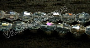 AB Crystal  -  Small Faceted Rice  11"