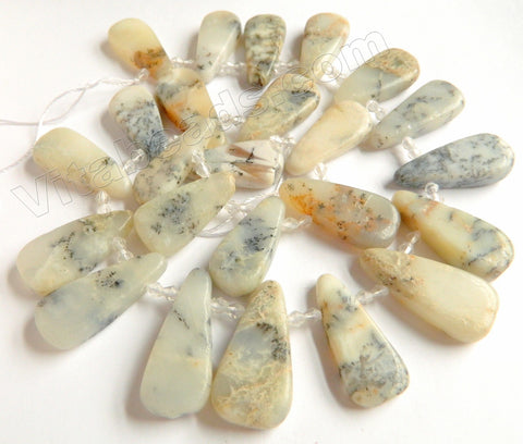 Africa Opal Natural AA  -  Graduated Smooth Top Drilled Long Drops 15"