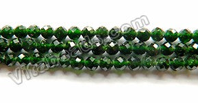 Green Goldstone AAA  -  Small Faceted Round 15"