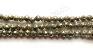 Pyrite A  -  Small Faceted Round  15"
