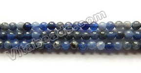 Sodalite AAA  -  Small Smooth Round Beads  15.5"