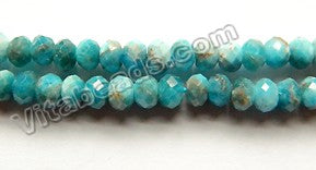 Apatite w/ Brown HK Natural AAA  -  Faceted Rondel  15"