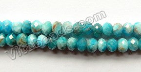 Apatite w/ Brown HK Natural AAA  -  Faceted Rondel  15"