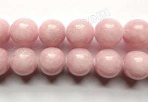 Light Pink Peach Mashan Jade  -  Big Smooth Round  16"