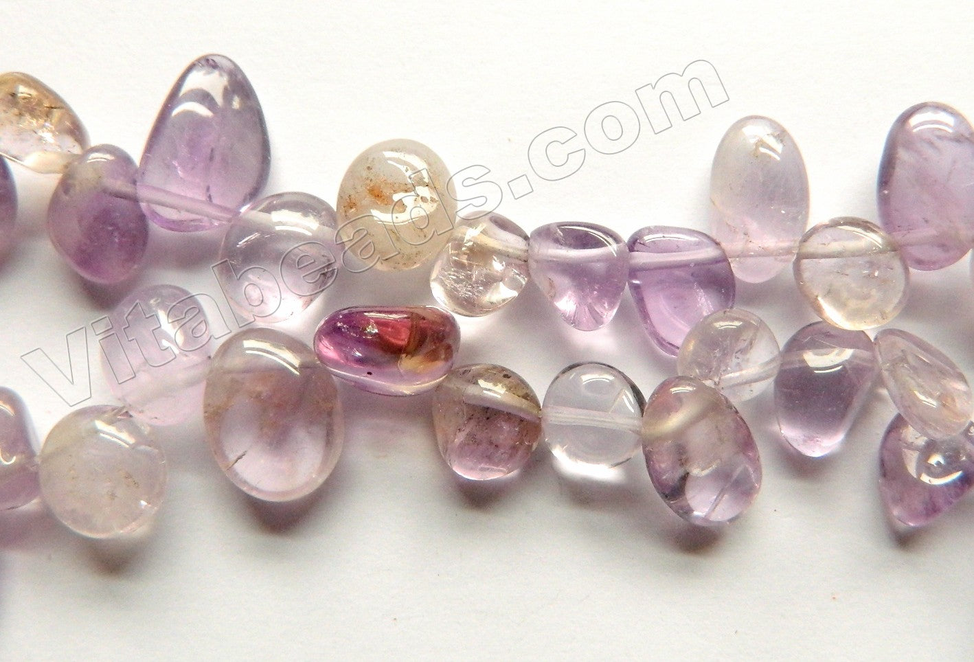 Light Ametrine  -  Smooth Drop Nuggets 16"