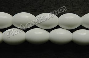 White Quartz  -  Smooth Drum Egg Tumble  16"