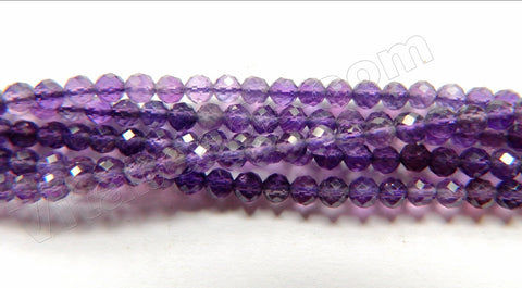 Amethyst AAA  -  Small Faceted Round   16"