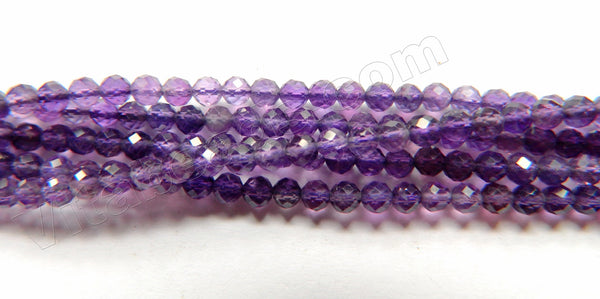 Amethyst AAA  -  Small Faceted Round   16"