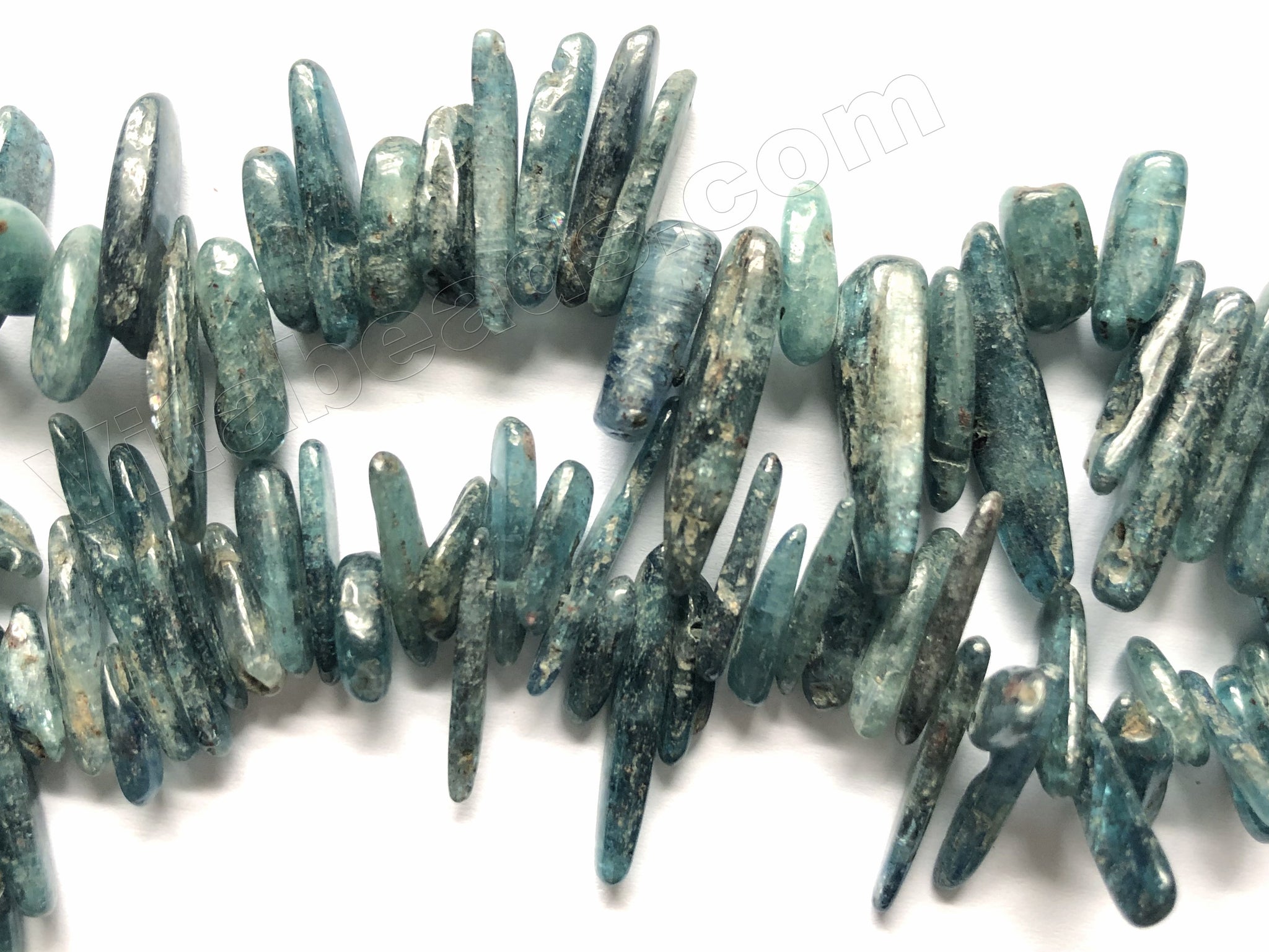 Deep Blue Green Kyanite  -  Long Sticks 16"