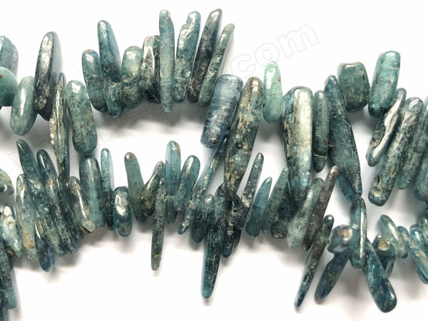 Deep Blue Green Kyanite  -  Long Sticks 16"