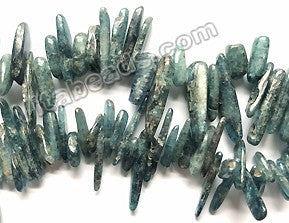 Deep Blue Green Kyanite  -  Long Sticks 16"