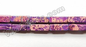 Bright Purple Impression Jasper  -  Rectangle 16"