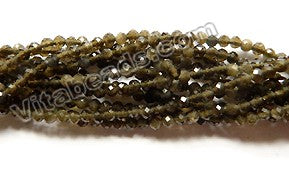 Golden Obsidian Natural A  -  Small Faceted Round  16"