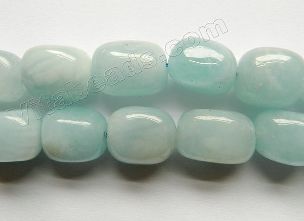 Aquamarine Natural  -  Smooth Tumble  16"