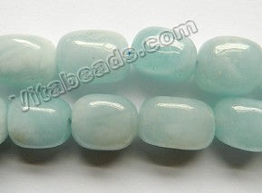 Aquamarine Natural  -  Smooth Tumble  16"