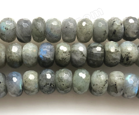 Labradorite AA  -  Faceted Rondels  15"