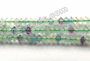 Rainbow Fluorite Natural A  -  Small Faceted Saucer  15"