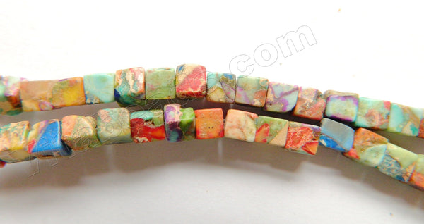 Rainbow Impression Jasper  -  Small Cubes  15"