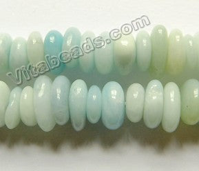 Amazonite A  -  Center Drilled Saucer  16"