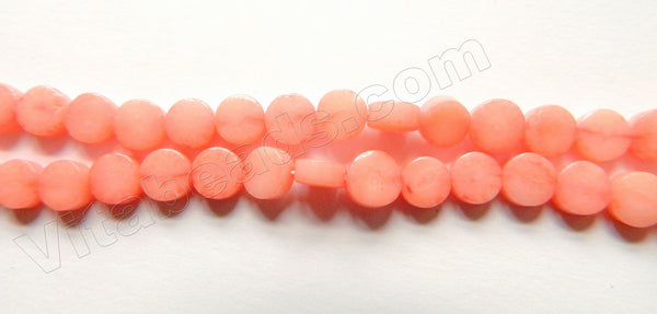 Pink Coral  -  Small Flat Coins  16"