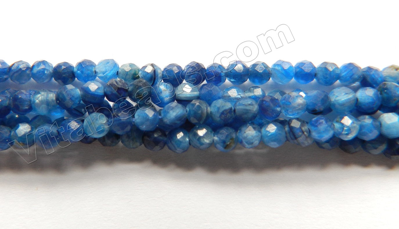 Deep Blue Kyanite Natural AAA  -  Small Faceted Round 15"